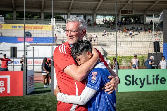 Deputy Head of Foundation Craig McManus at the Homeless World Cup