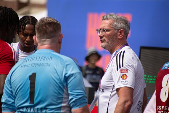 MFC Foundation Deputy Head Craig McManus at the Homeless World Cup