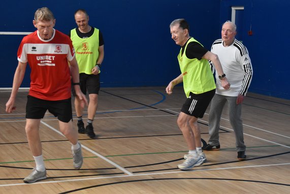 Image of a Foundation Parkinson's football session