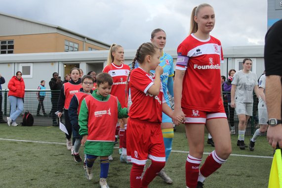 MFC Foundation logo on the front of the 2024/25 Boro home shirt