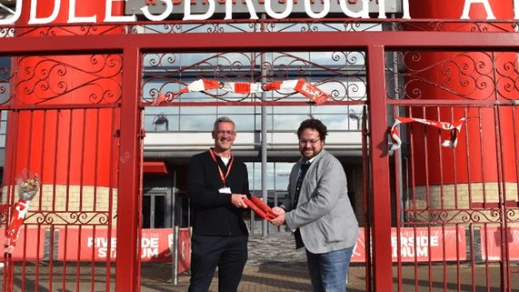 Cleveland Police and Crime Commissioner Matt Storey donates old MFC programmes to the Foundation