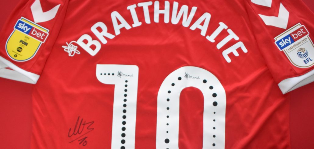 Signed Martin Braithwaite Home Shirt 18/19