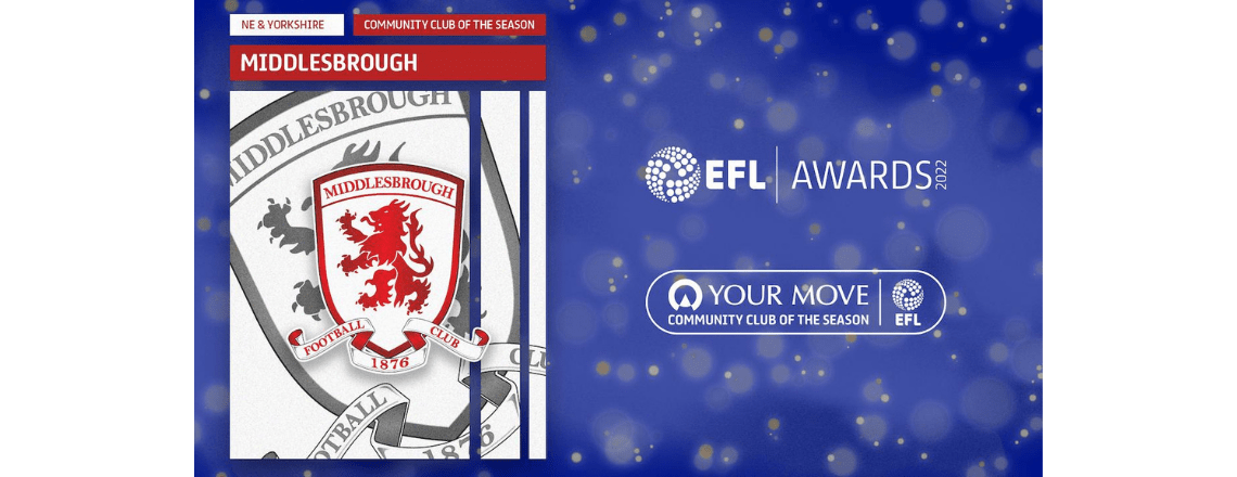 Boro Named Community Club Of The Season For The North East And Yorkshire