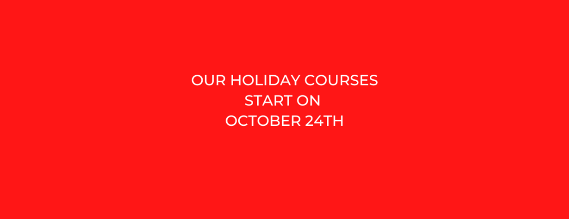 October Half Term Holiday Courses