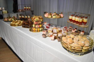 An impressive sweet selection for Iftar at the Riverside