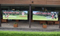 Sign welcomh everyone to Middlesbrough FC Foundation's annual golf day at Rockliffe